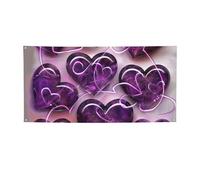 Festone da appendere alla moda con cuori stampati per Halloween e feste di Natale, 90 x 180 cm, sfondo fotografico, ghirlanda, arazzo da parete per sfondo di compleanno, decorazione per eventi