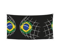 Festone da appendere per feste di Halloween con scritta "Brazil Goals" (lingua italiana non garantita), confezione da 1, ideale per feste di Halloween e Natale
