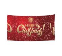 Festone da appendere per feste di Halloween con scritta "Merry Christmas Too", ideale per feste di Halloween, Natale