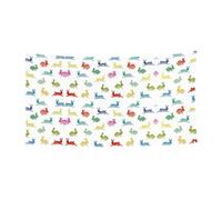 Festone da parete con conigli in diverse pose che saltano in esecuzione festone da parete decorazione per feste poster celebrazione 180 x 90 cm Ognissanti Halloween