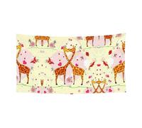 Festone da parete con giraffa, cuore, fiore, farfalla, decorazione per feste, 180 x 90 cm, per tutti i santi, Halloween