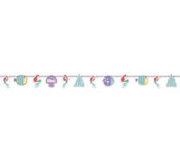 Procos- Festone Decorazione Met in Carta 2 mt Ariel Under The Sea, Multicolore, 5PR89058