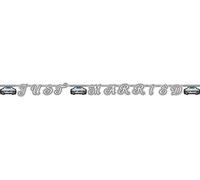 Festone di lettere Just Married per auto nuziale