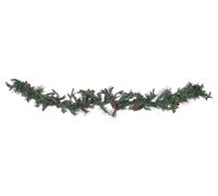 Festone di Natale artificiale a LED 180 cm verde Kamerun