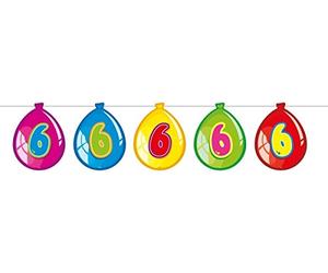 Festone di palloncini per festa di compleanno 6 anni - 10 metri