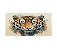 Festone durevole per festival, con stampa del volto di tigre e dell'anno della tigre, decorazione riutilizzabile per feste, perfetta per feste aziendali, grandi inaugurazioni e raduni