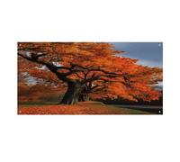 Festone durevole per festival, stampa albero in autunno, decorazione riutilizzabile per feste, perfetta per feste aziendali, grandi inaugurazioni e raduni