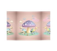 Festone festivo con funghi in stile cartone animato, 119,4 x 180,3 cm, per Natale, feste notturne, riunioni di amici