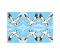 Festone festivo con gabbiani volanti, 119,4 x 180,3 cm, per Natale, feste notturne, riunioni di amici