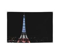 Festone festivo resistente allo sbiadimento Torre Eiffel 119,4 x 180,3 cm decorazione personalizzata per la promozione del partito