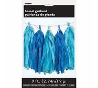 Festone Ghirlanda 15 Pompom Royal Blu 2.74 M