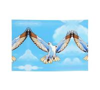 Festone natalizio con gabbiani in volo che crea atmosfera, 119,4 x 180,3 cm, per Natale, feste notturne, riunioni di amici