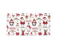 Festone natalizio con stampa di Babbo Natale, cartello di compleanno a tema Capodanno, decorazioni per feste di Natale.