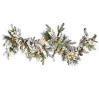 Festone natalizio innevato LED 180 cm WHITEHORN