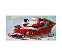 Festone per attività festival, con stampa di Babbo Natale dice ciao, durevole, decorazione colorata per feste, eventi aziendali e occasioni speciali