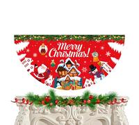 Festone per feste di Natale, decorazione stagionale a forma di ventaglio, bandierine da appendere, per foto, aule, riunioni, camino, cortile, giardino, laurea, celebrazioni per interni