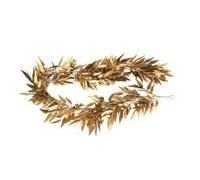 Festone plastica eucalipto oro cm 180x20xh5