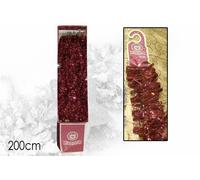 FESTONE ROSSO PER ALBERO NATALE,DECORAZIONE,GHIRLANDA,ADDOBBO,ADDOBBI