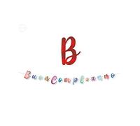 Festone Scritta Buon Compleanno Multicolore 300X15 CM Banner Festa Party