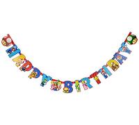 Amscan Festone snodabile Happy Birthday personalizzabile 190 x 18 cm Multicolore Taglia unica