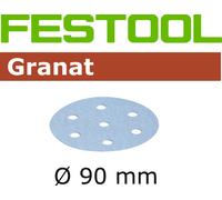 Festool 1Pkg. Granato 90mm Dischi Abrasivi Strappo 6 Foro P40 - P500 Per Ro 90