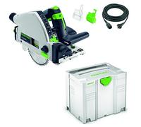 Festool 561551 TS 55 r Sega a tuffo con elektonik, blu / bianco