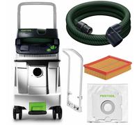 Festool Estrattore Mobile Ctl 48 E 574975 con Tubo Flessibile + Filtro Cleantec