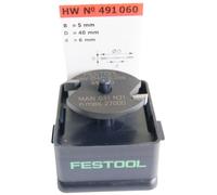 Festool Fresa per scanalature a disco HW D40 x 5mm, senza mandrino e cuscinetto a sfere Quantità:1
