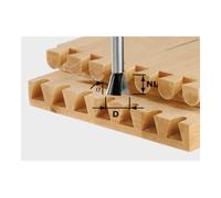 Festool Fresa in metallo duro Klingspor HF 100 A, dentatura speciale in acciaio HW Quantità:1