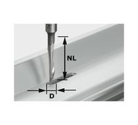 Festool Fresa per alluminio HS, codolo 8mm, HS S8 D5/NL23 Quantità:1