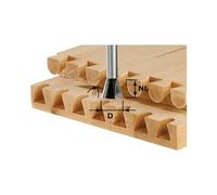 Festool Fresa per giunzioni a coda di rondine HW S8 D20/17/15°