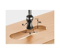 Festool Fresa per impugnature HW, codolo 8mm, R16/NL32, con cuscinetto a sfere reggispinta Quantità:1