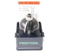 Festool HW 491021 - Fresa per flauto con guida cuscinetto a sfera, codolo 8 mm, diametro 38,1 mm, raggio 12,7 mm