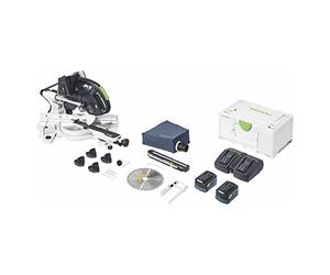 Festool KSC 60 EB 5,0 I-Plus KAPEX (con lama per sega circolare, morsetto a vite, luce a LED, fascia angolare, rialzo, sacchetto raccoglipolvere, chiave a brugola, set di energia)