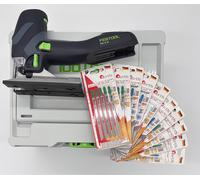 Festool PSC-E 18 EB Basic Sega Alternativa a Batteria, 578521 + 50 Lame