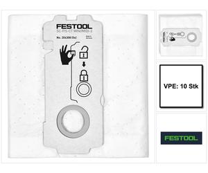 Festool SELFCLEAN Sacchetto filtro SC-FIS-CT MINI/MIDI-2/10 - 10 pezzi