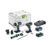 Festool Set avvitatore e trapano a batteria TID 18 5,0/4,0-Set TPC 18/4 Quantità:1