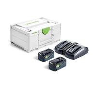 Festool Set Energia SYS 18V 2x5,0 Batteria 18V e caricatore TCL 6 DUO 577707