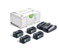 Festool Set Energia SYS 18V 4x 5,0AH Batteria 18V e caricatore TCL 6 DUO 578681