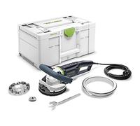 Festool Smerigliatrice RG 130 E-Set DIA HD RENOFIX (con disco diamantato, tavolo guida, set flangia, chiave forata frontale), in Systainer
