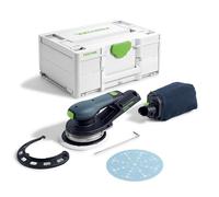 Festool Systainer SYS3 M 187 - Smerigliatrice orbitale a batteria ETSC 2 150 Basic con piatto M8 D:150 mm MULTI-JET-Stream 2 (morbido W-HT)