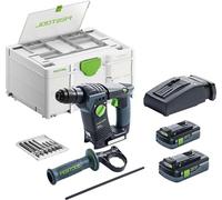 FESTOOL - Tassellatore a batteria BHC 18 HPC 4,0 I-PLUS + 2 batterie 18V da 4 Ah