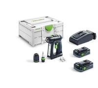 FESTOOL Trapano Avvitatore A Batteria C 18 HPC 4,0 I-Plus Nel SYS3 M 187 576435