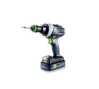 Festool Trapano avvitatore a batteria giocattolo TY-TPC, con batteria rimovibile (ricarica tramite USB-C), incl. 3 bit/trapano, CENTROTEC, con suono e luce originali, giocattolo per bambini dai 3 anni
