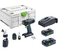 Festool Trapano avvitatore a batteria T 18+3 HPC 4,0 I-Set…
