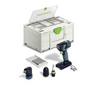 Festool Trapano avvitatore a batteria TXS 18-Basic-Set | Compatto, senza spazzole, interfaccia FastFix - senza batteria o caricatore inclusi