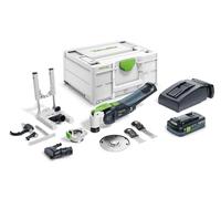 Festool Utensile multifunzione a batteria VECTURO OSC 18 HPC 4,0 EI-Set | Multitool 18 V con batteria, caricabatterie rapido, dispositivo di aspirazione, ausilio di avviamento, arresto di profondità