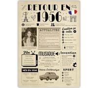 FestySpark Idea regalo per 70 anni, donna e uomo, grande biglietto di compleanno 70 anni, donna e uomo, decorazione compleanno 70 anni, congratulazioni Happy Birthday Card - regalo originale ritorno