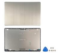 Feta di copertura posteriore LCD in metallo con custodia per alloggiamento cardini compatibile con S510U A510 A510U X510 F510U S510 F510 S5100 per parti di sostituzione della riparazione(Gold A Cover)