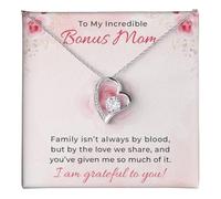 FETCH THE LOVE Bonus: regalo da sua figlia, regalo di Natale per suocera, collana in argento sterling 925, regalo per mamma, regalo di compleanno, regalo di adozione, Adjustable, Acciaio inossidabile